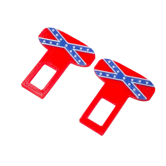 Confederate Flag Seatbelt Silencer Universal fit- 2 Pack