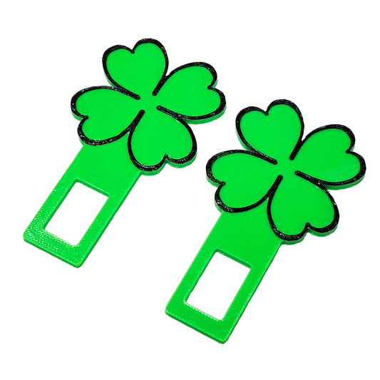 "Lucky" 4 Leaf Clover Seatbelt Silencer Universal fit- 2 Pack