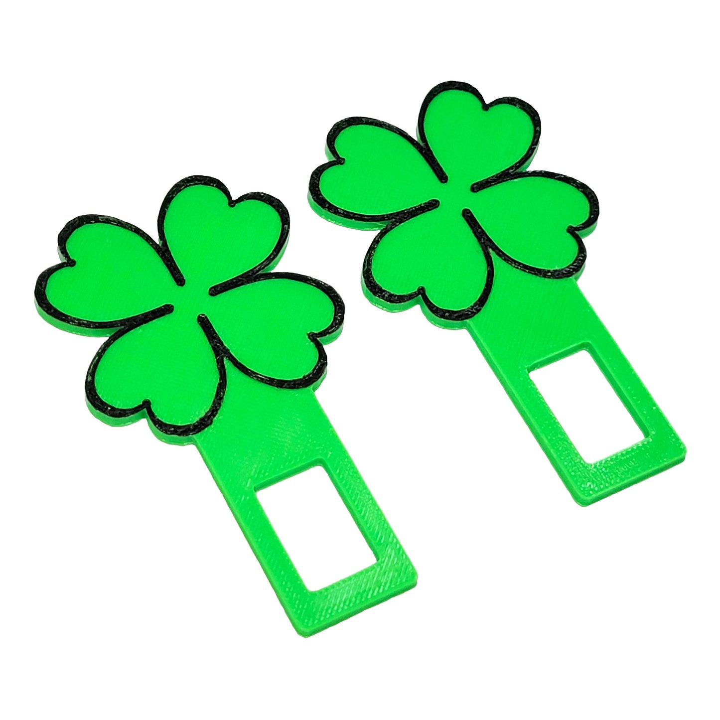 "Lucky" 4 Leaf Clover Seatbelt Silencer Universal fit- 2 Pack