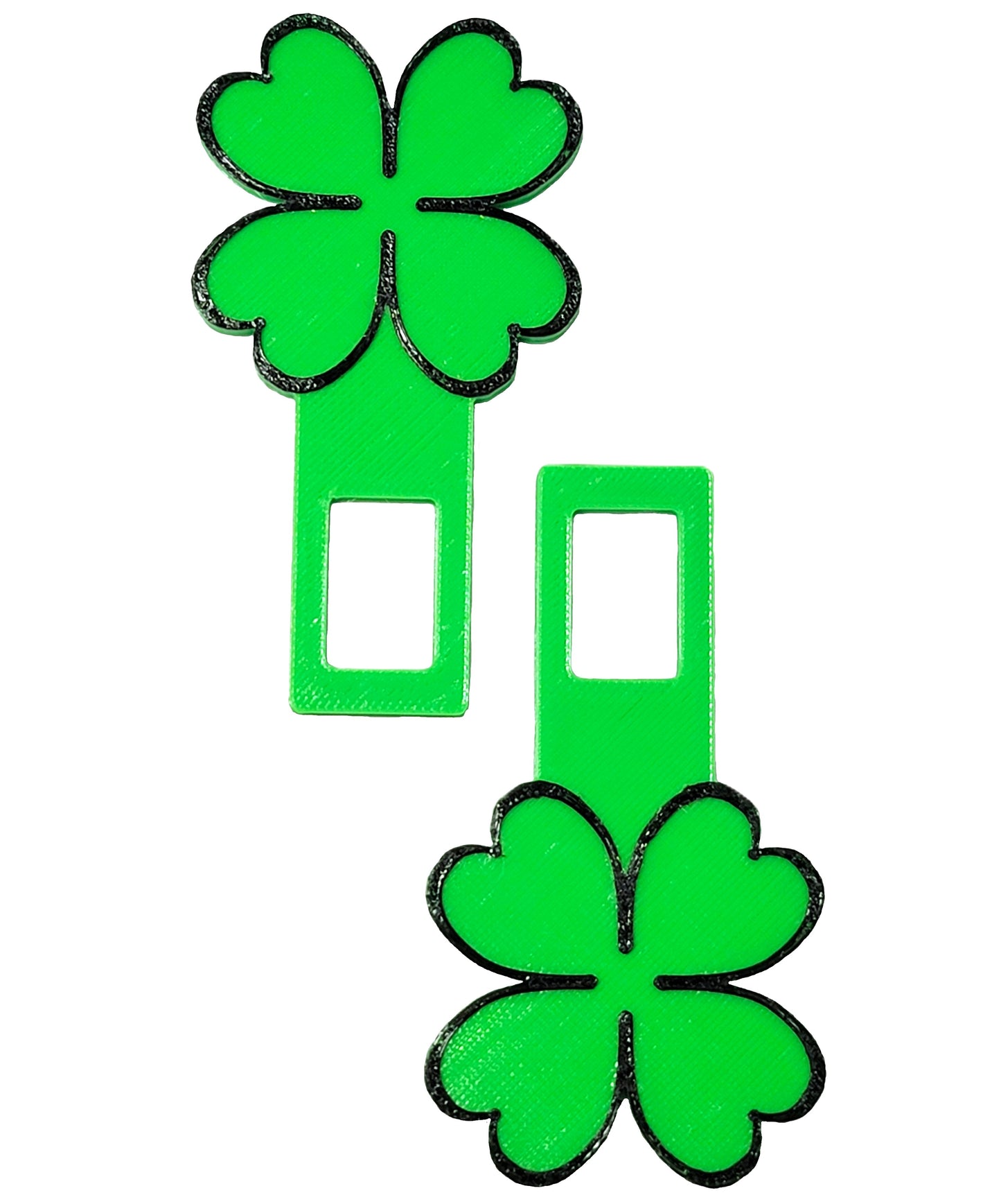 "Lucky" 4 Leaf Clover Seatbelt Silencer Universal fit- 2 Pack