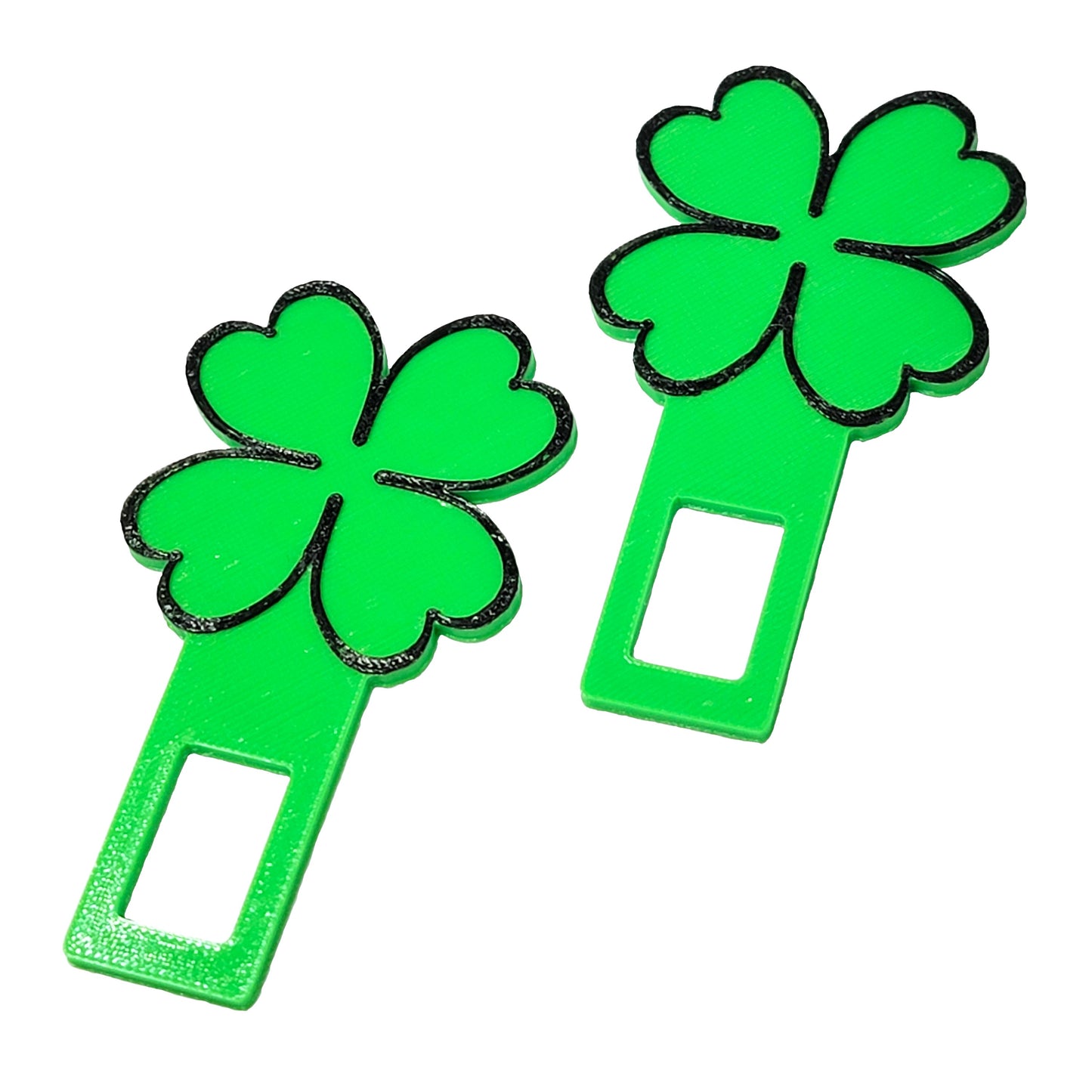 "Lucky" 4 Leaf Clover Seatbelt Silencer Universal fit- 2 Pack