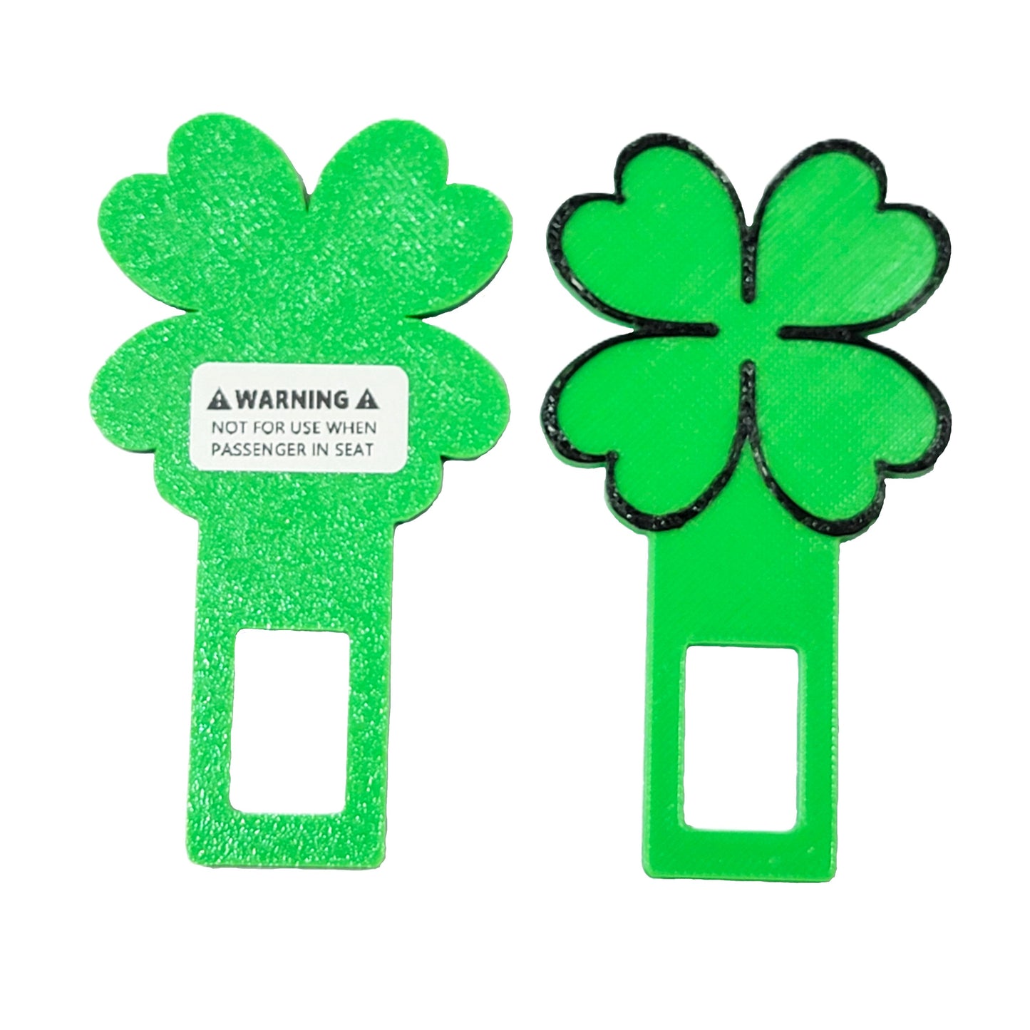 "Lucky" 4 Leaf Clover Seatbelt Silencer Universal fit- 2 Pack