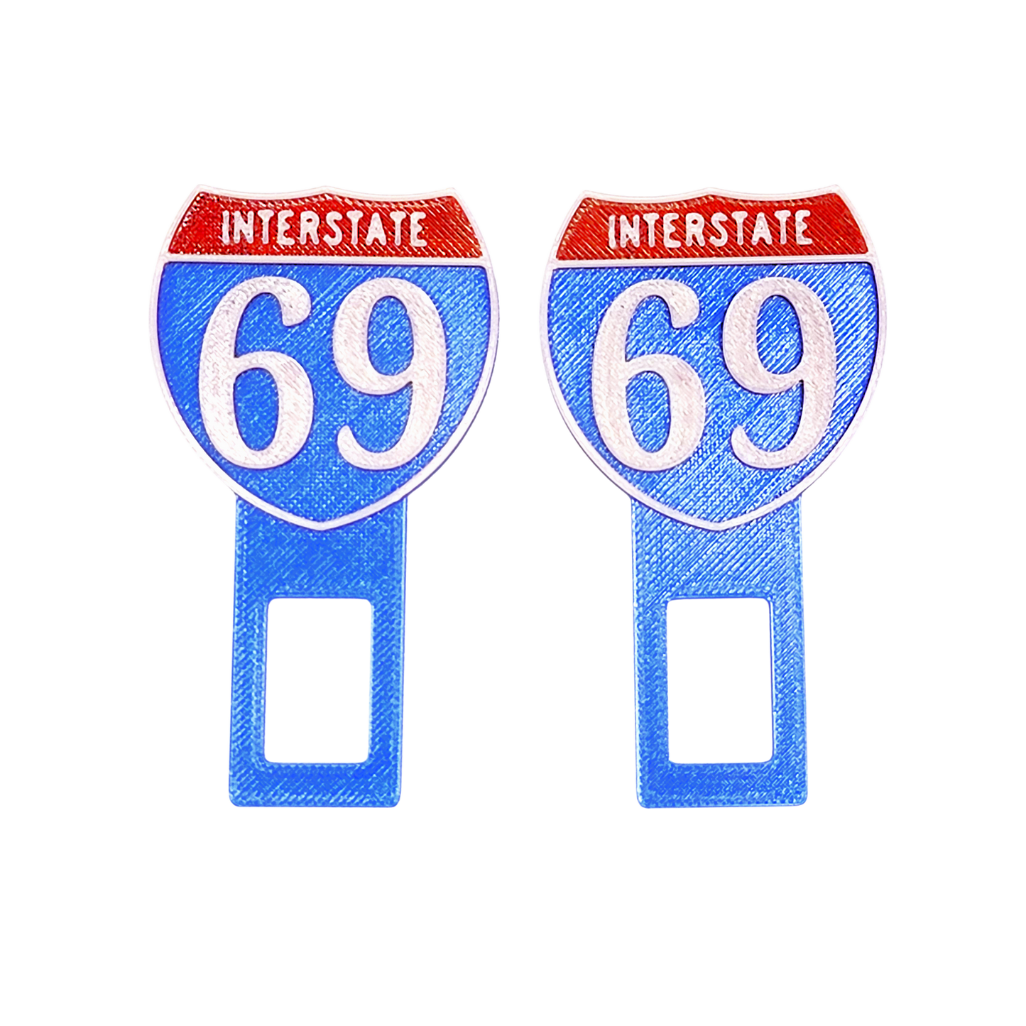 Interstate 69 Seatbelt Silencer Universal Fit- 2 Pack