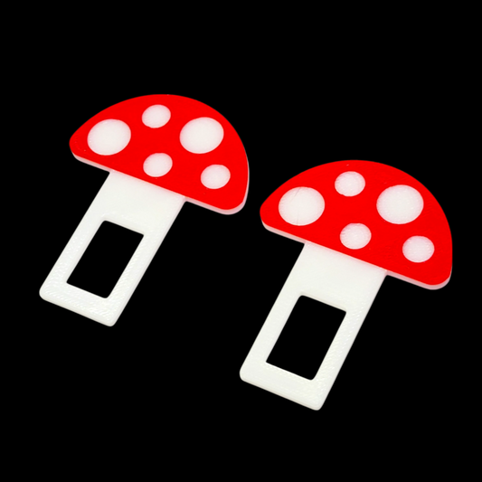 Mushroom Seatbelt Silencer Universal Fit- 2 Pack