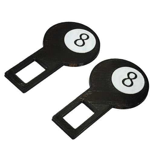 8 Ball Seatbelt Silencer Universal Fit- 2 Pack