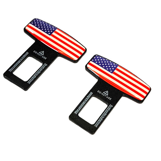 American Flag Seatbelt Silencer Universal Fit- 2 Pack