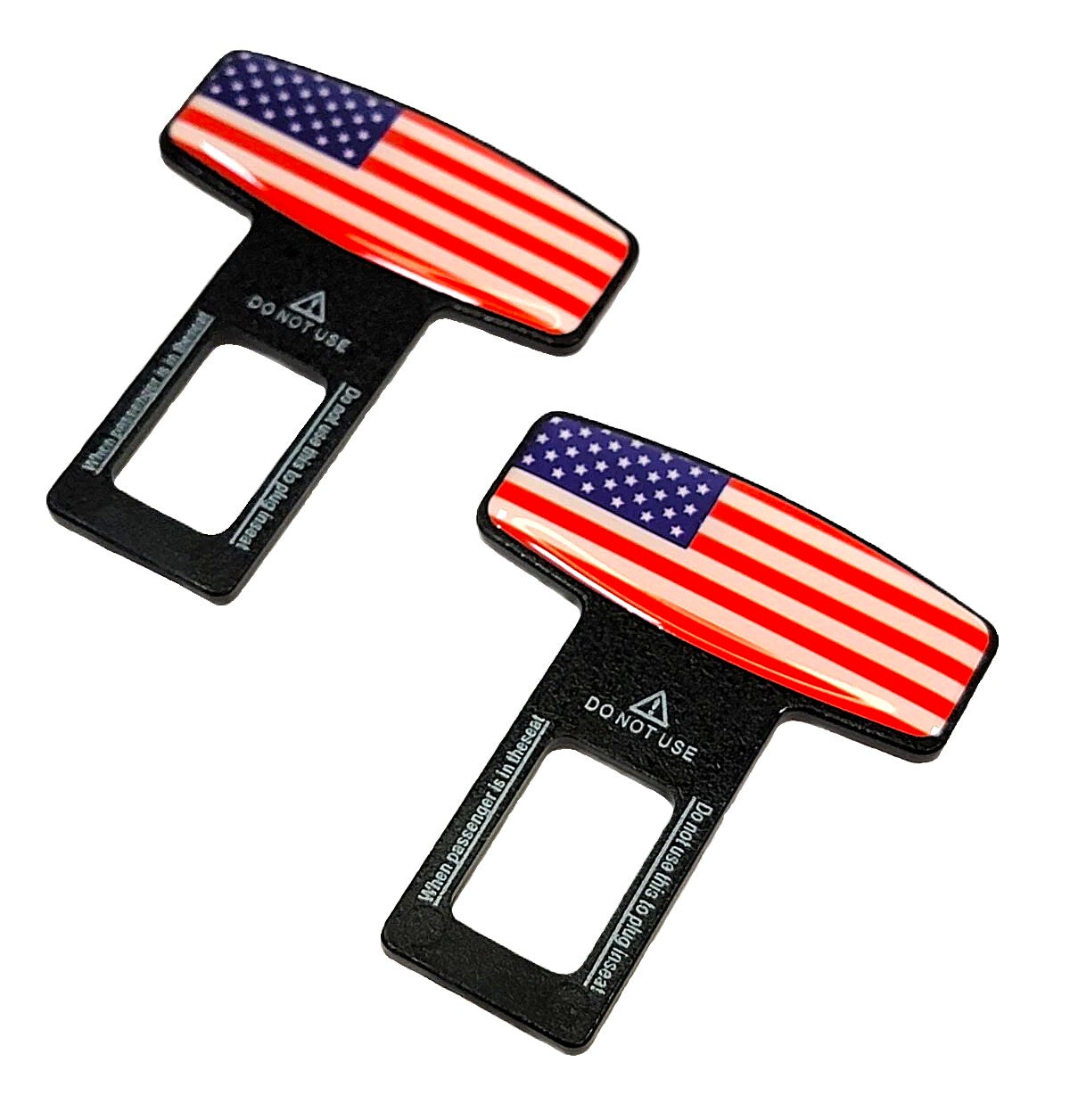 American Flag Seatbelt Silencer Universal Fit- 2 Pack