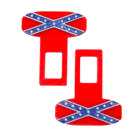 Confederate Flag Seatbelt Silencer Universal fit- 2 Pack
