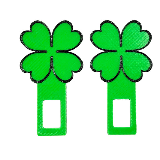 "Lucky" 4 Leaf Clover Seatbelt Silencer Universal fit- 2 Pack