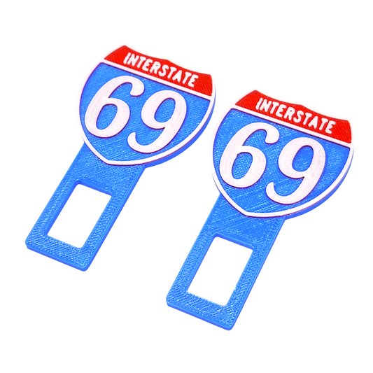 Interstate 69 Seatbelt Silencer Universal Fit- 2 Pack
