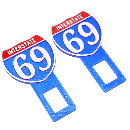 Interstate 69 Seatbelt Silencer Universal Fit- 2 Pack