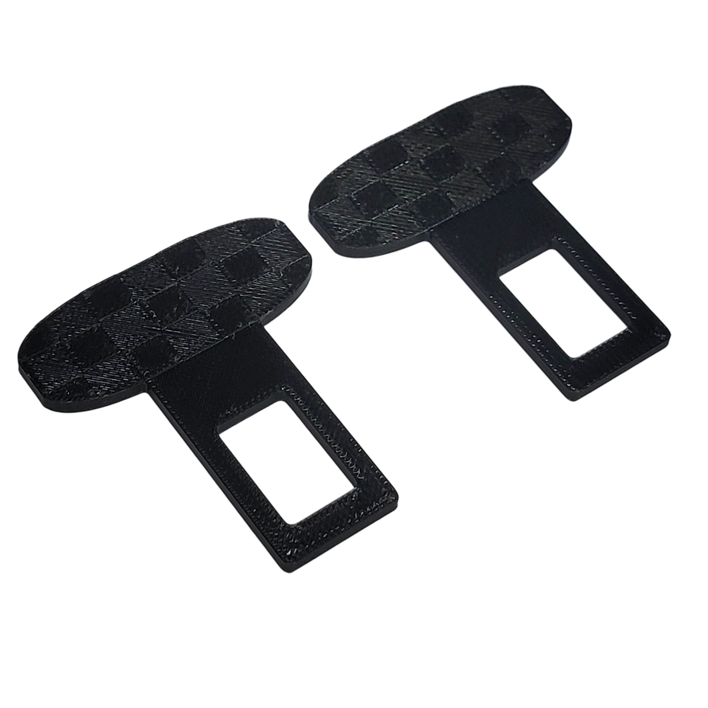 Checkered Pattern Any Color Seatbelt Silencer Universal Fit- 2 Pack