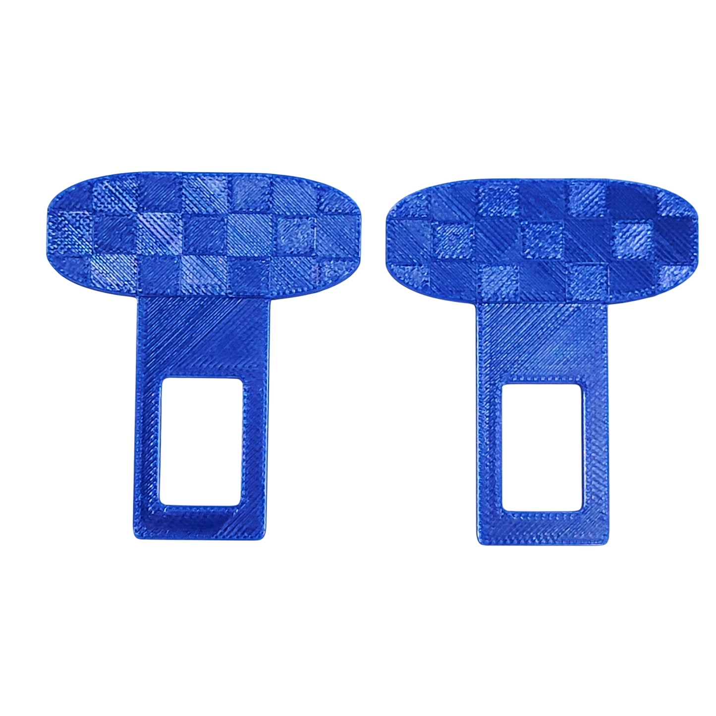 Checkered Pattern Any Color Seatbelt Silencer Universal Fit- 2 Pack