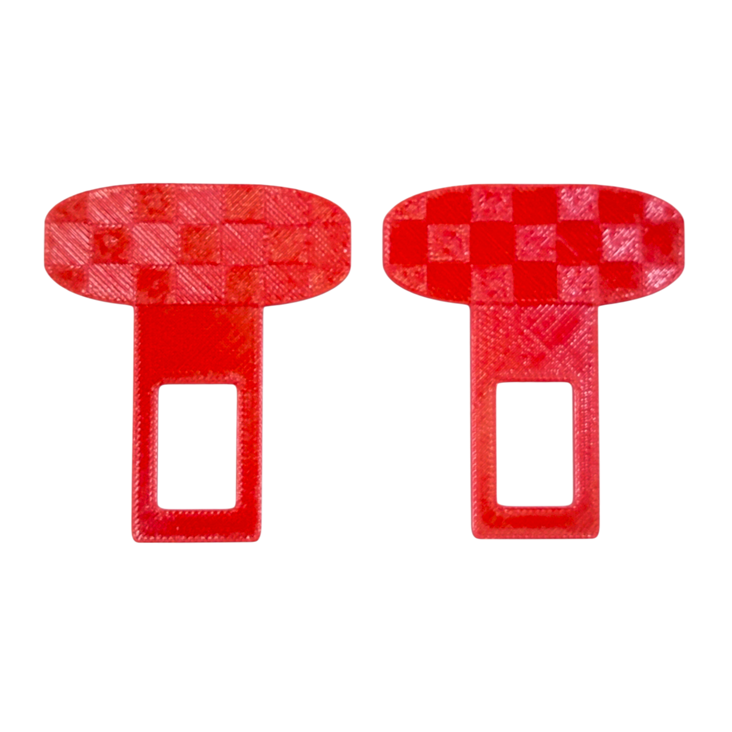 Checkered Pattern Any Color Seatbelt Silencer Universal Fit- 2 Pack
