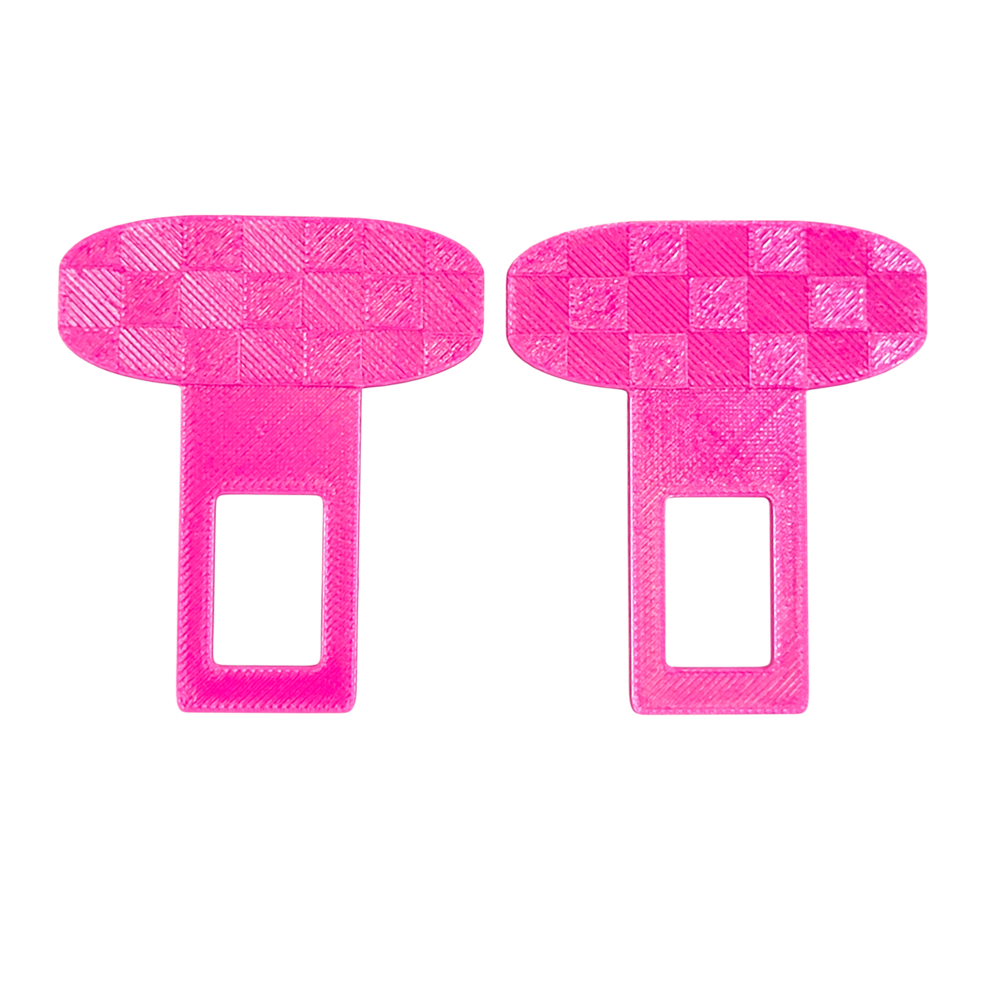 Checkered Pattern Any Color Seatbelt Silencer Universal Fit- 2 Pack