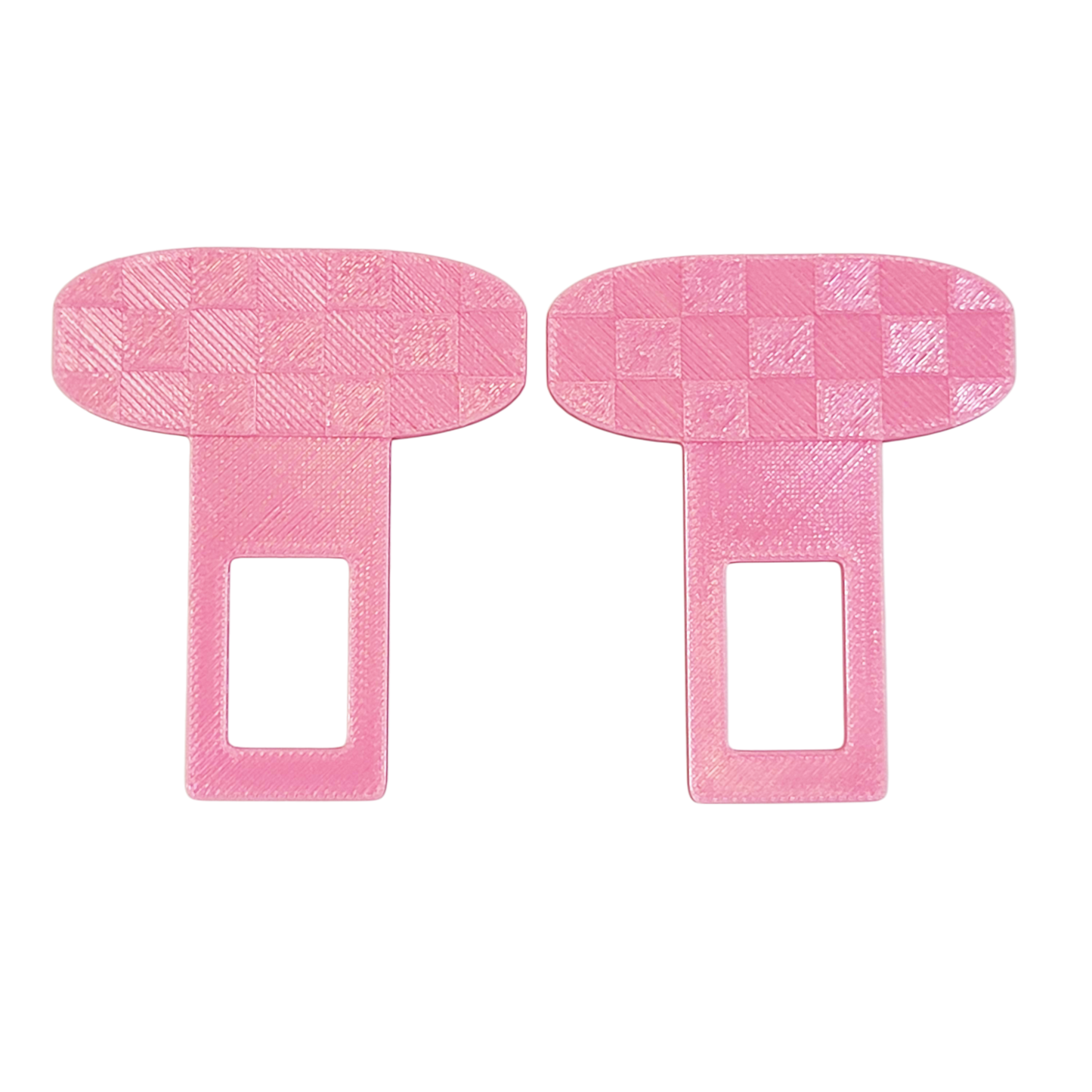 Checkered Pattern Any Color Seatbelt Silencer Universal Fit- 2 Pack