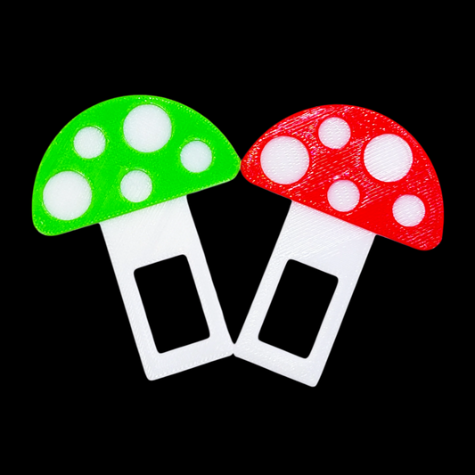 Mushroom Seatbelt Silencer Universal Fit- 2 Pack
