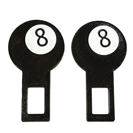 8 Ball Seatbelt Silencer Universal Fit- 2 Pack