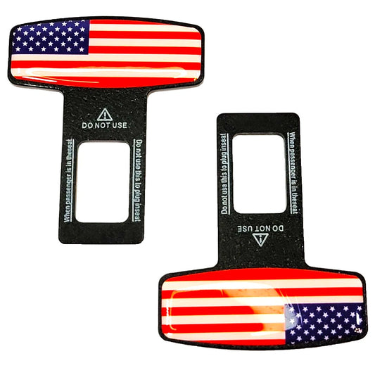 American Flag Seatbelt Silencer Universal Fit- 2 Pack